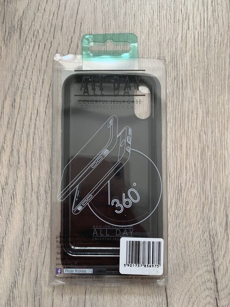 Czarne etui obudowa case Roar jelly case NOWE Iphone X/XS