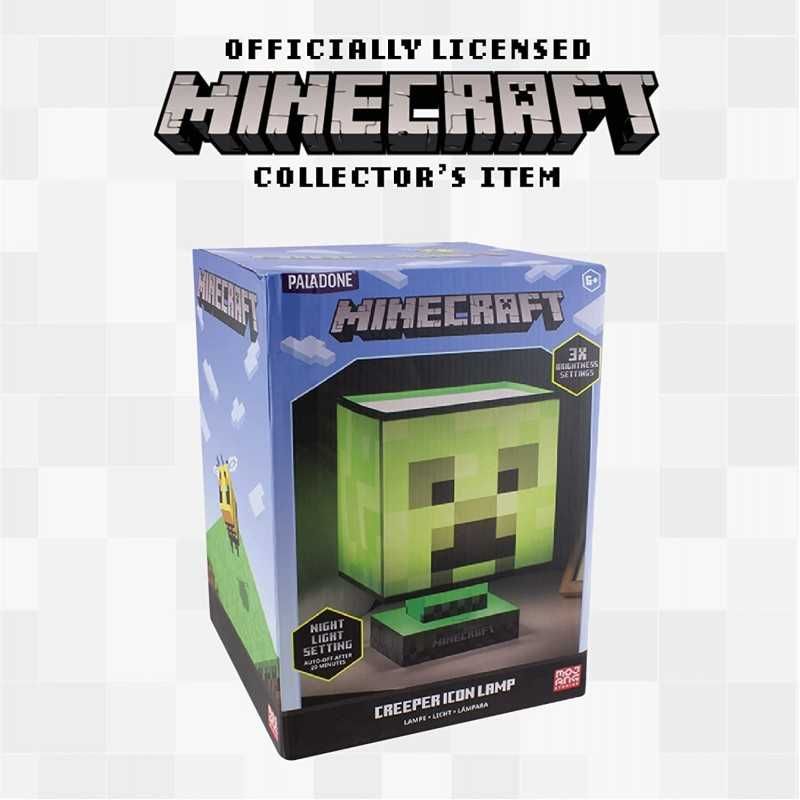 MINECRAFT Lampka Nocna CREEPER Icon Light Nowa Poznań Sklep