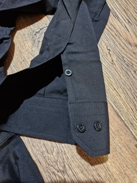 Ea7 męska elegancka koszula bawełna czarna xl 2xl metki długi rękaw