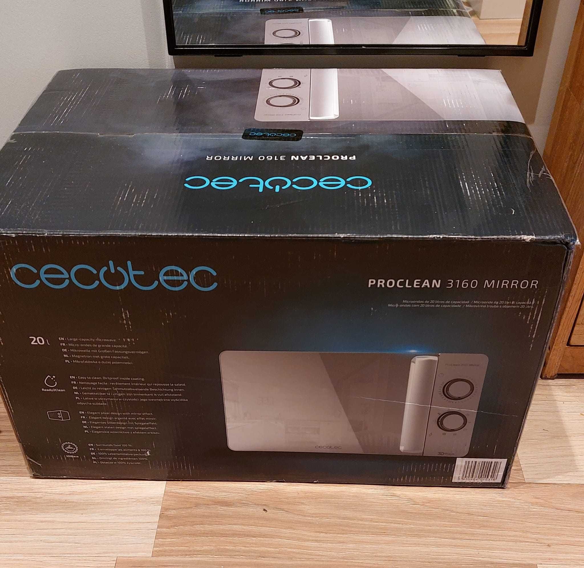 Mikrofalówka ProClean 3160 Mirror. 700W, Grill 800 W, 20 l, 3DWave
