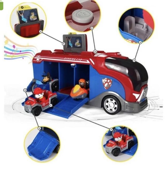 Автобус автовоз щенячий патруль машинка + 7 героів