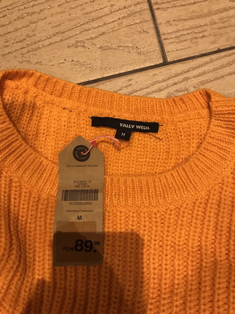 Nowy pomaranczowy sweter f. Tally Weijl r. S /M