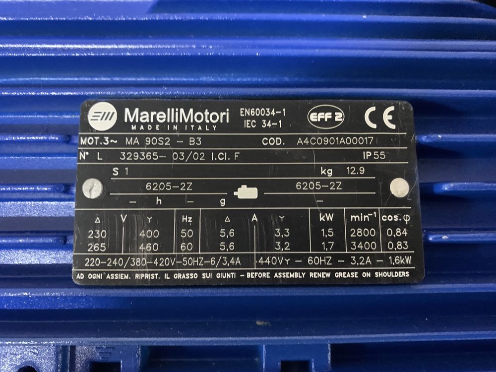 Silnik elektryczny 1.5 kw nowy nie uzywany!