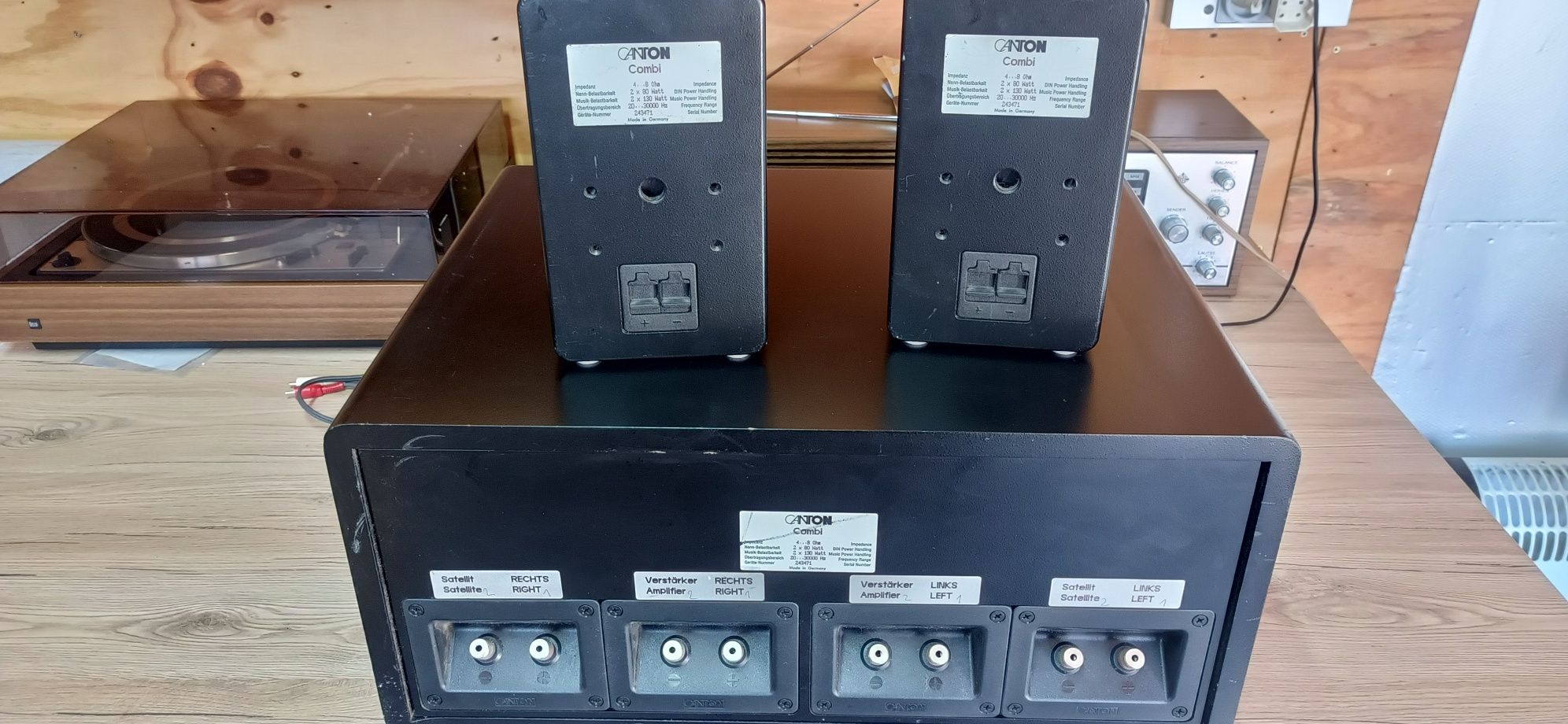 Kolumny Canton Combi, subwoofer plus satelity
