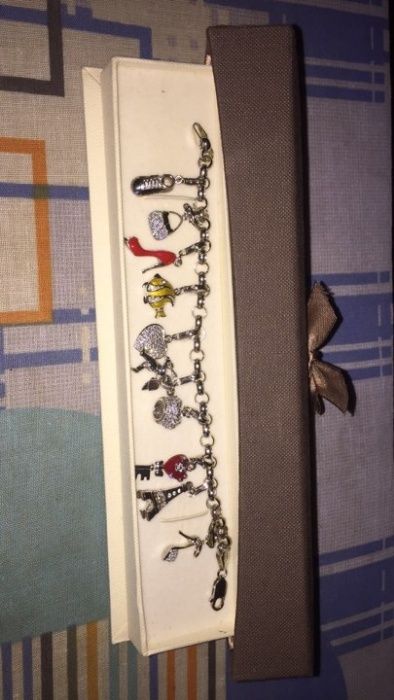 Bransoletka Apart charms - 10 sztuk srebrne