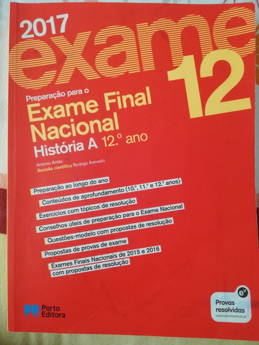 Livro de preparação para exame nacional HISTÓRIA A (12°ano)