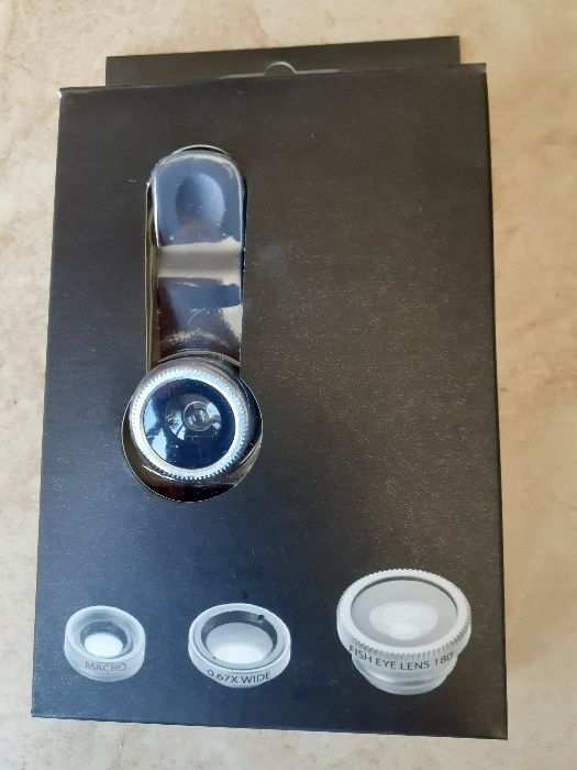 Sprzedam 3 (nowe) obiektywy do: telefonu, ipada, iphona, tableta PC