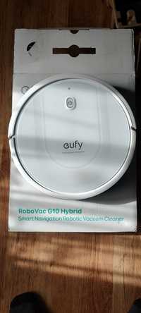 Hybrydowy robot odkurzający Eufy G10 biały nowy z funkcją mopowania