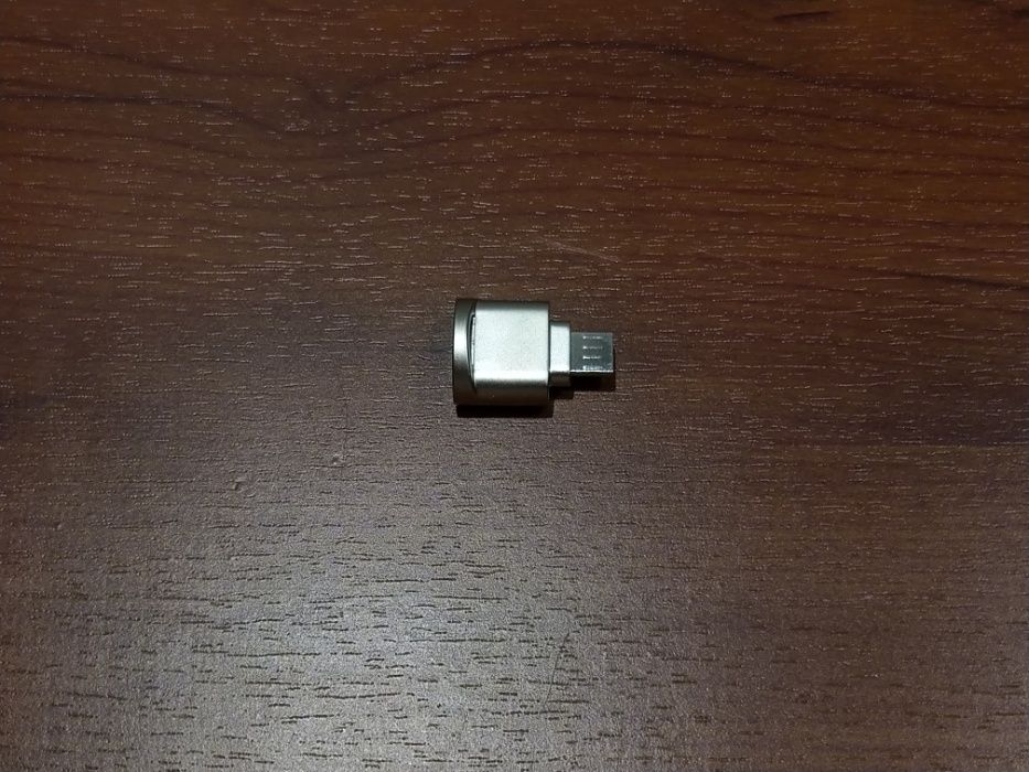 Качественный фирменный алюминиевый micro USB картридер для microSD rfh
