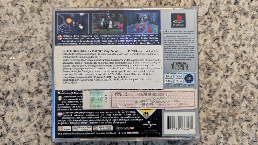Crash Bandicoot 2: Cortex strikes back PlayStation 1