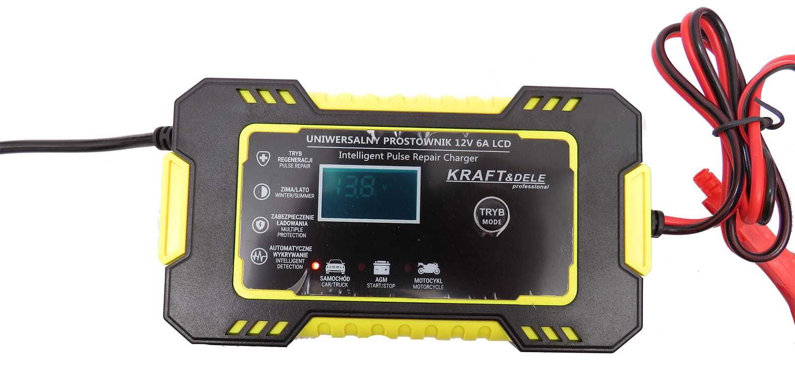 KRAFT&DELE Automatyczny Prostownik Do Akumulatorów Inteligentny KD1290