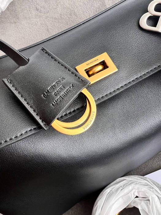 Женская сумка Balenciaga Rodeo Black кожа