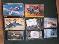 Modele lotnictwo 1:72 różne F-4 F-15 MiG-15 Jaguar Kamov Me-262 Ta-152