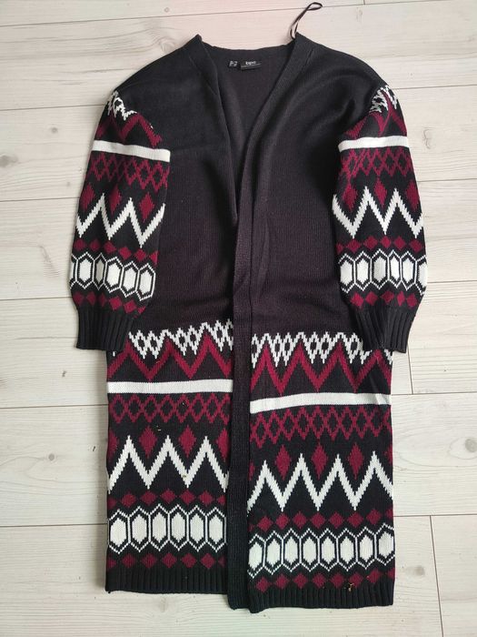 Długi sweter kardigan 36/38
