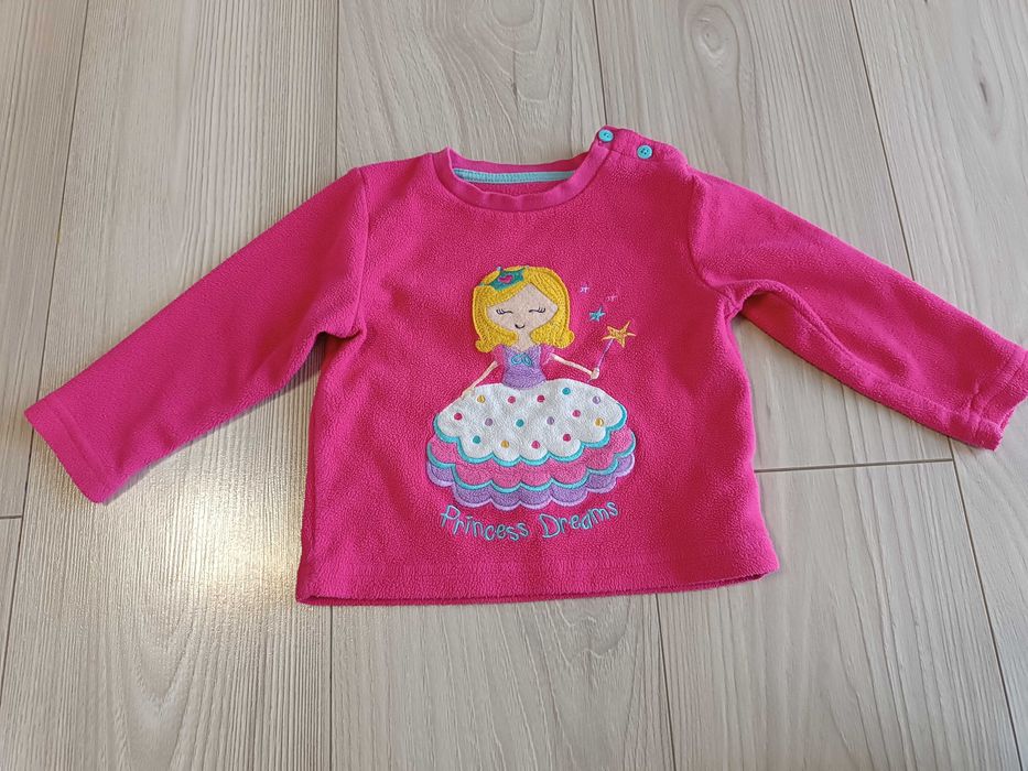 Bluzeczka polar dla dziewczynki używana, rozmiar 86 cm