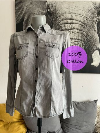 Esmara damska koszula dżinsowa rozmiar M, 100% Cotton