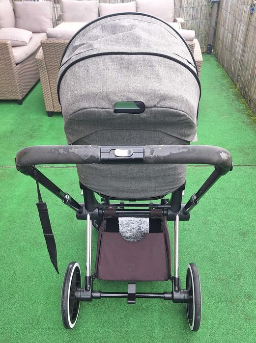 CYBEX PRIAM LUX rama chrome zestaw 2w1 gondola spacerówka stelaż