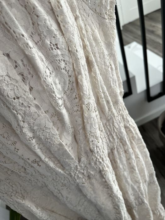 Sukienka Boho sukienka slubna casual koronka gipiura M L