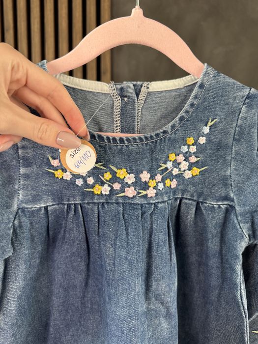 Nowa jeansowa sukienka 104/110 handmade