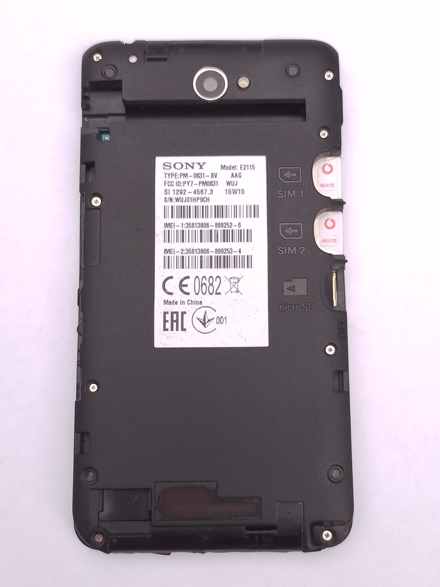 Смартфон SONY Xperia E4 dual E2115 Black на 2 симки мобільний телефон