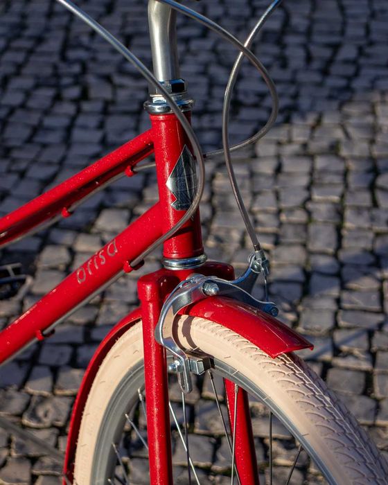 Bicicleta Cidade Brisa Bordeaux Customizada