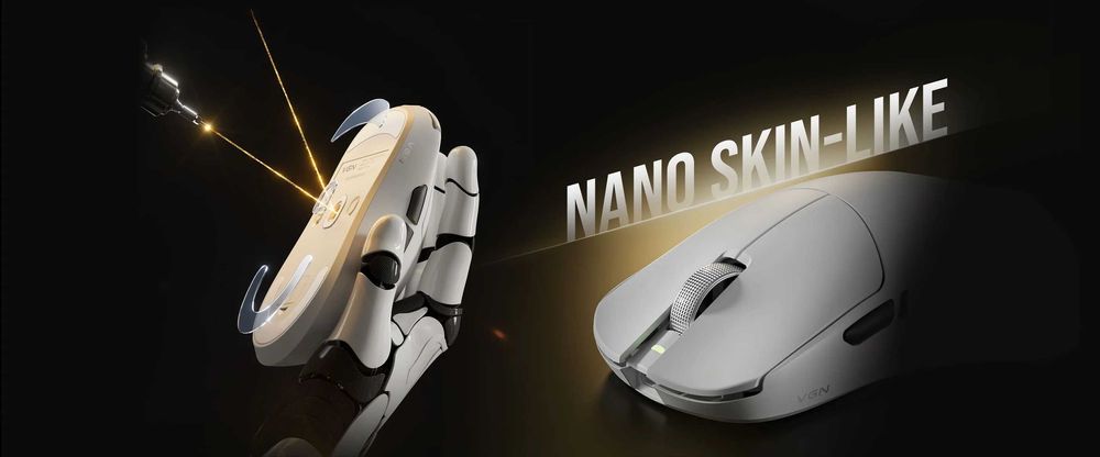 VGN Dragonfly F2 Pro Max 8K (біла, рожева). Безпровідна миша