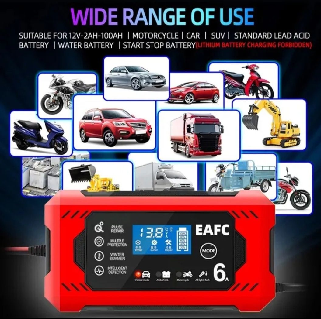 Зарядне для акумулятора 6 А 12+V