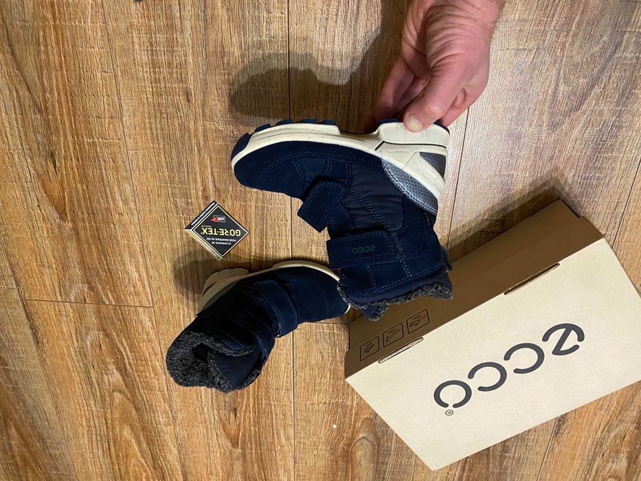 Ecco Gore-Tex ботинки зимние термо сапожки черевики детские ECCO р.27