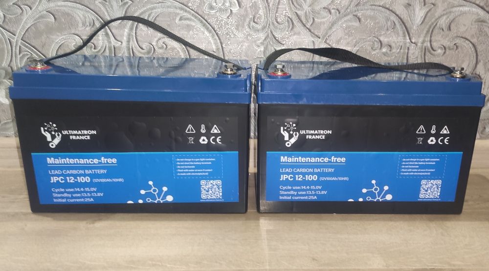 Аккумулятор Lead Carbon 100Ah, гібридний інвертор