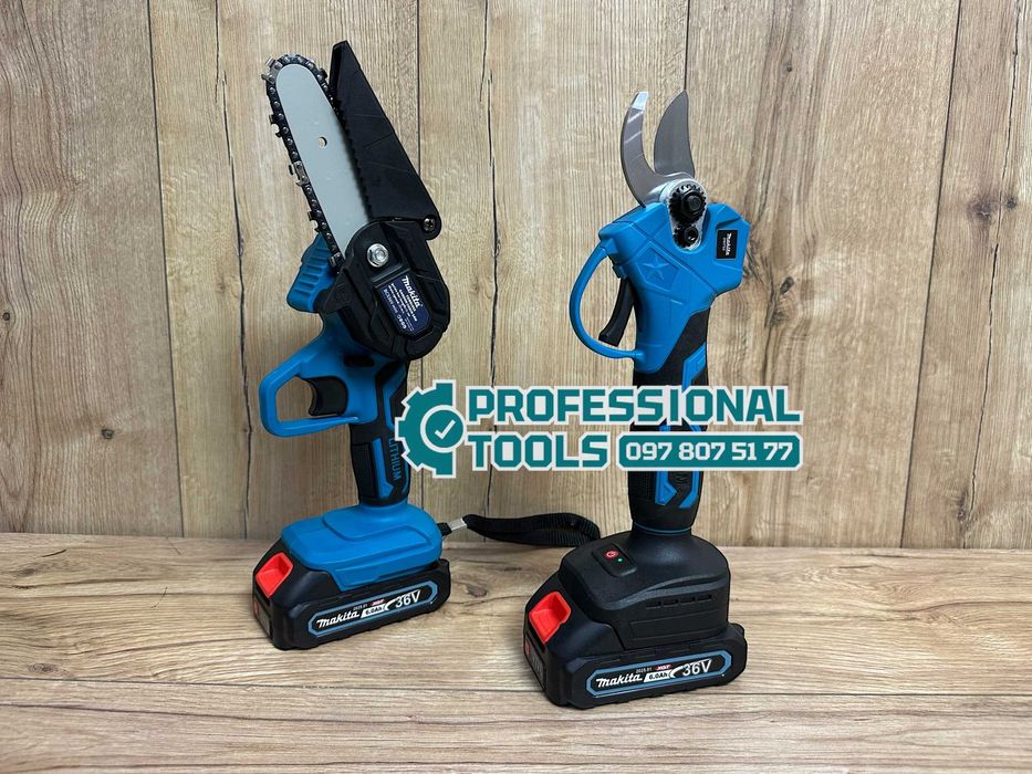 Садовый набор 2/1 Makita Секатор DMT50 + Мини пилка BCS36V Сучкорез 8А