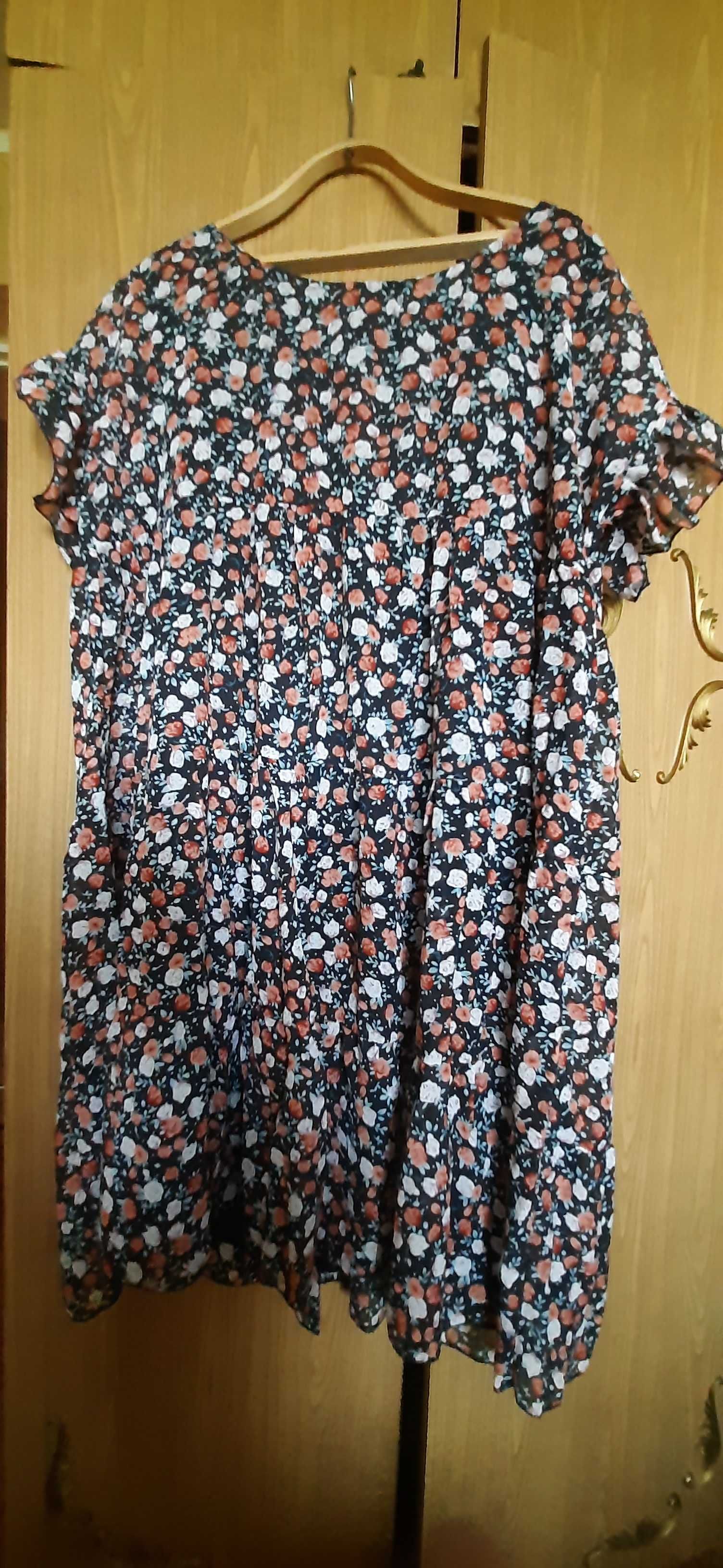 Продам сукню-трапеція, шифонова р.54-56