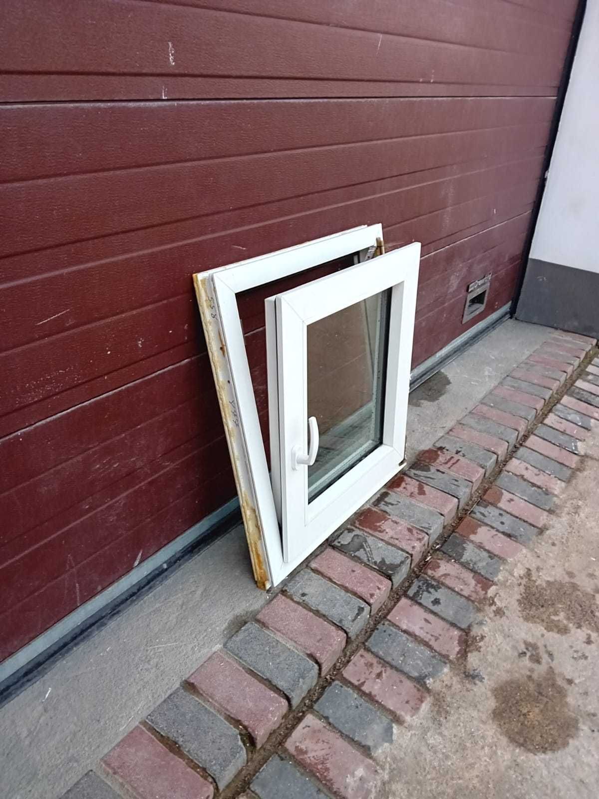 Okna 68x68 pcv plastikowe używane okno białe DOWÓZ CAŁY KRAJ