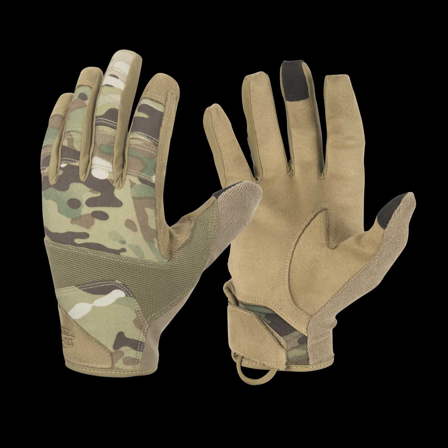 Перчатки Helikon-tex RANGE TACTICAL мультикам тачскрин рукавиці міцні