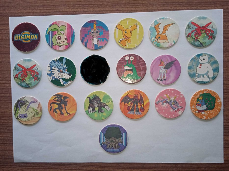 Tazos Digimon Serie 1 e Serie 2