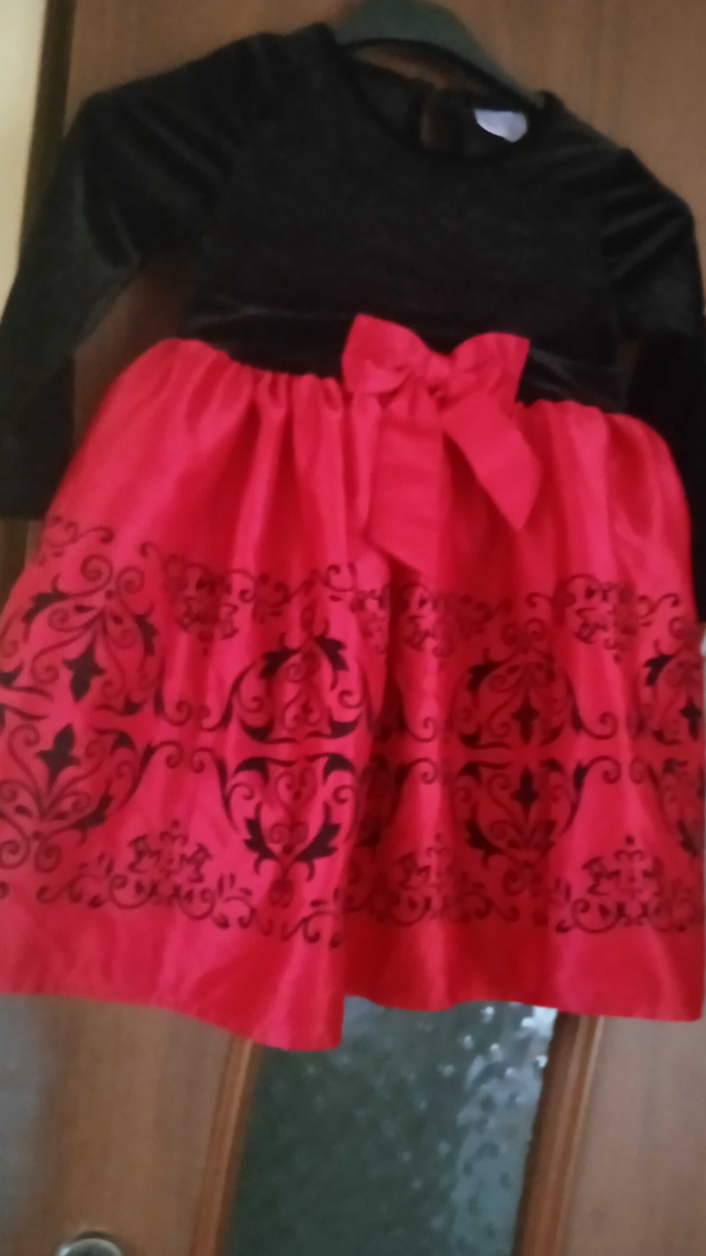 Okazja nowa sukienka czarno czerwona 92