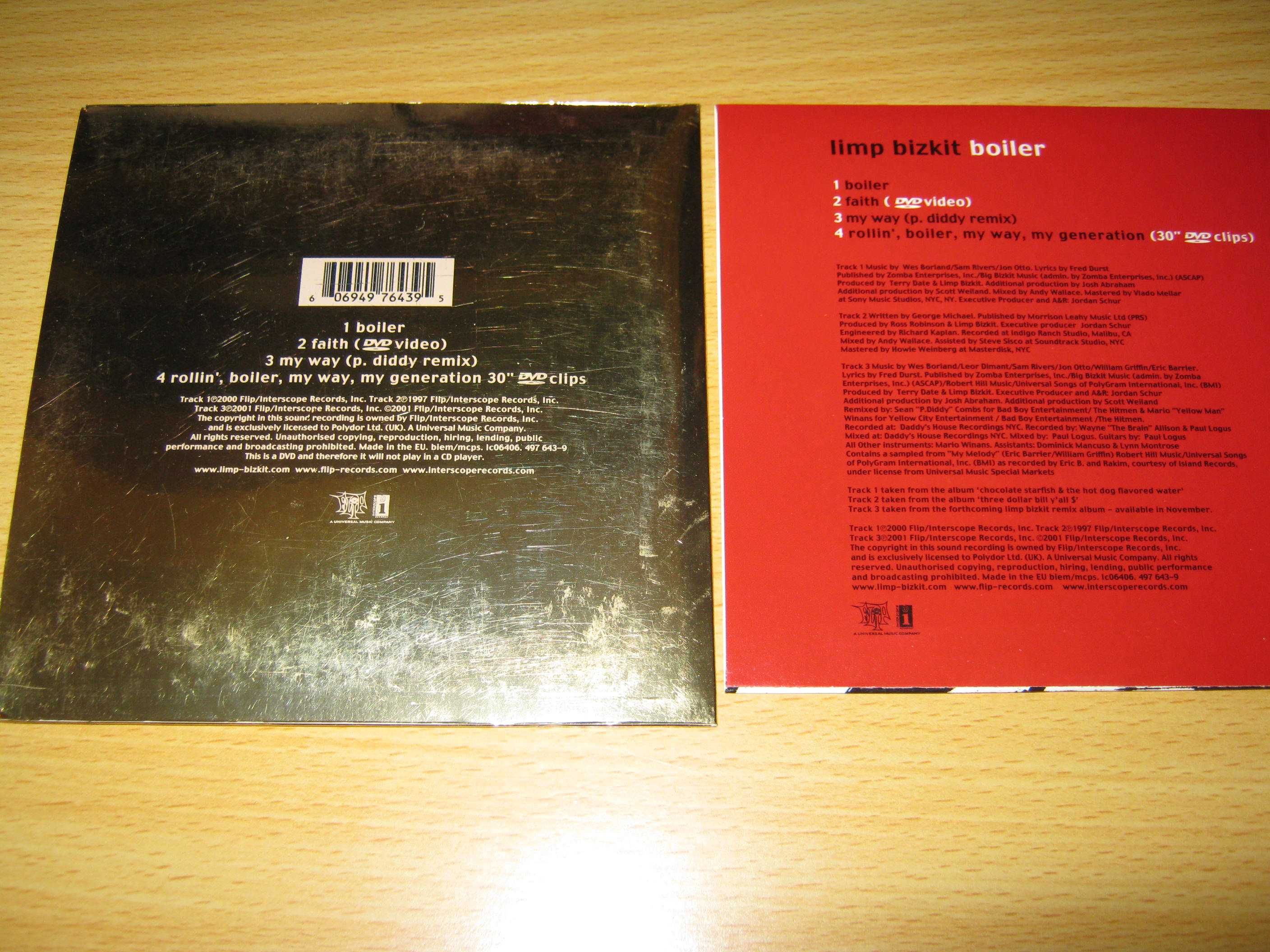 Limp Bizkit - Boiler - DVD Single - Edição Limitada e Numerada
