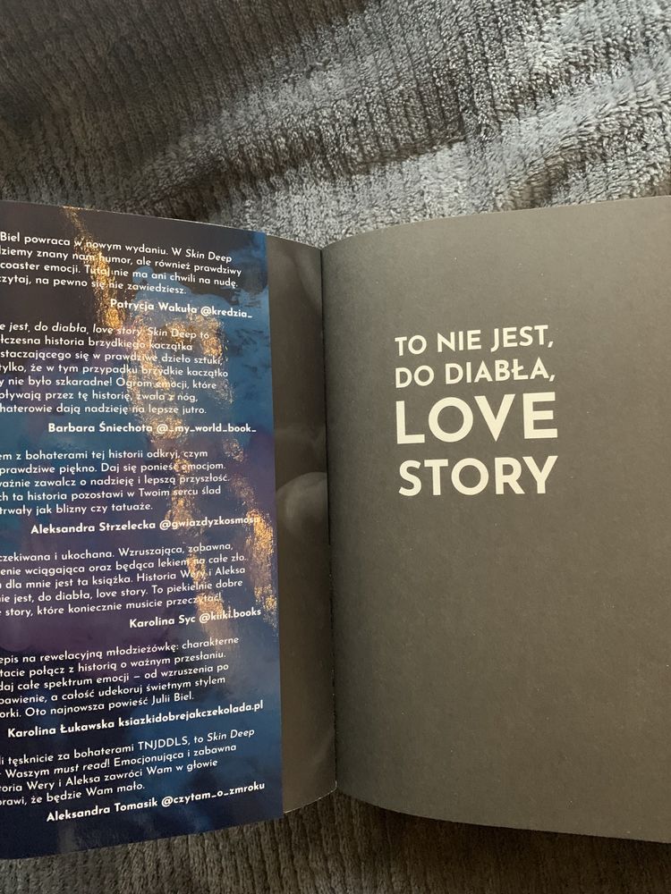 Książka Julia Biel - To nie jest do diabła love story - Skin Deep