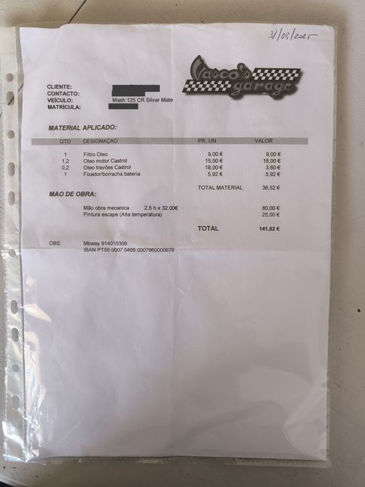 Mash 125 Café Racer 2021 – Extras – Histórico Oficial