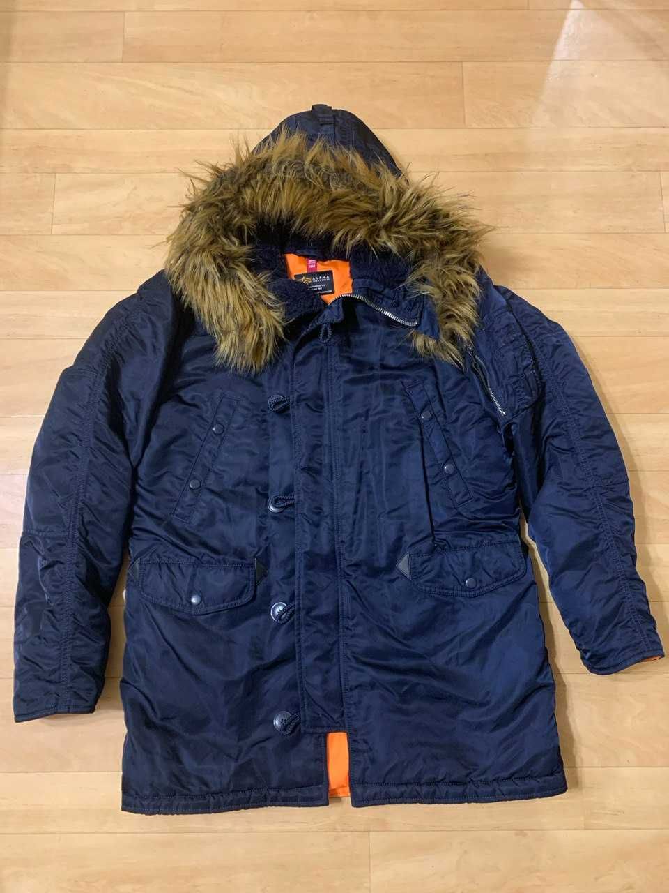 Оригинальная куртка аляска Alpha Industries N-3B XL синяя