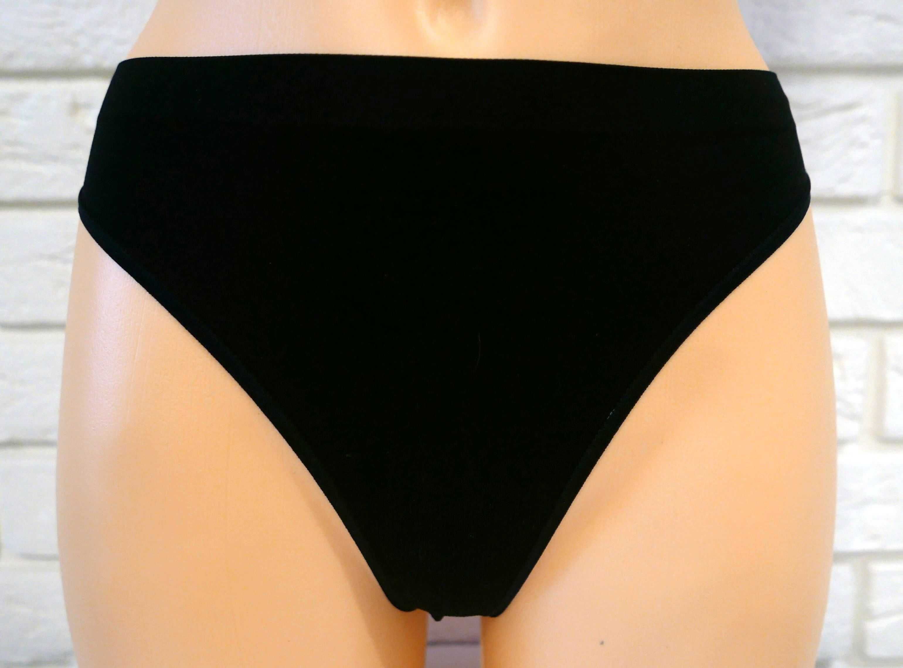 Aksamitnie miękkie stringi lekkie KUNERT LIGHT czarne XS/S -80%