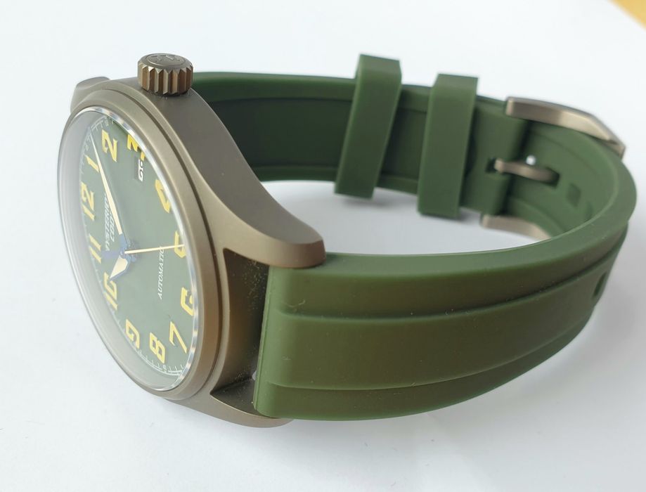 Zegarek tytanowy pilot dragon automat Seiko TMI NH-35a szafirowe szkło