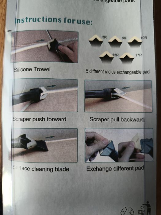 Zestaw do nakładania i usuwania silikonu