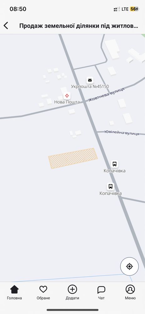 Продам Земельну ділянку с. Копачівка