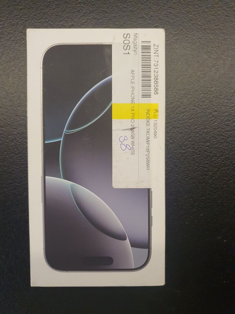 iPhone 16 Pro 256GB 6,3" Tytan biały