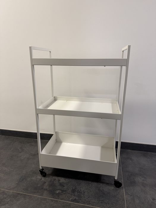 Ikea NISSAFORS WÓZEK, biały, 50.5x30x83cm