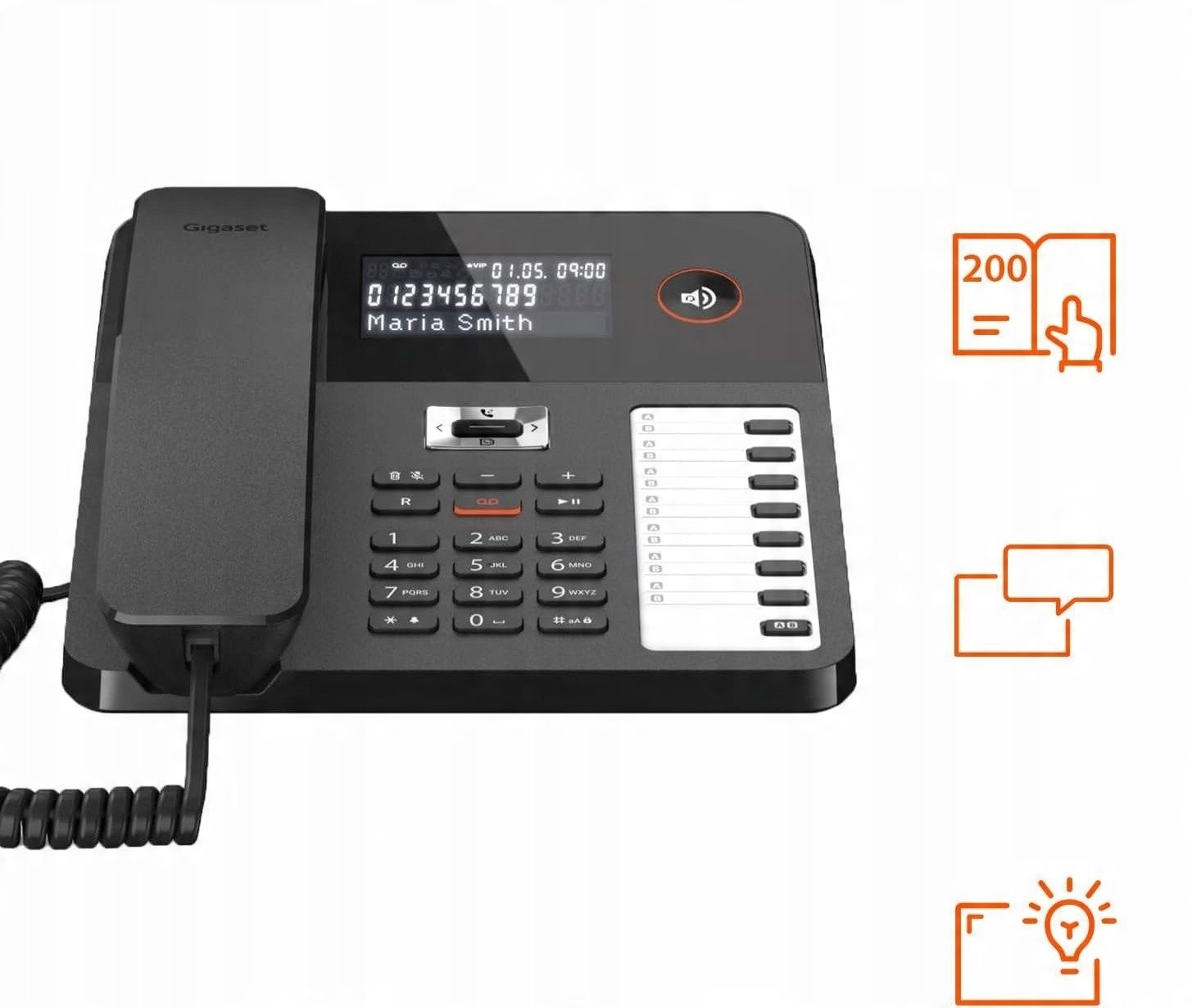 telefon przewodowy gigaset desk 800a tryb głośnomówiący