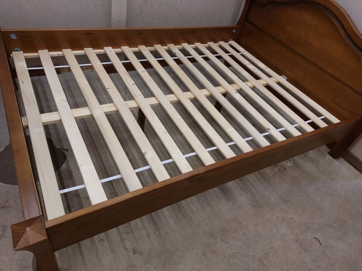 Łóżko stylowe lite drewno 140x200 160x200