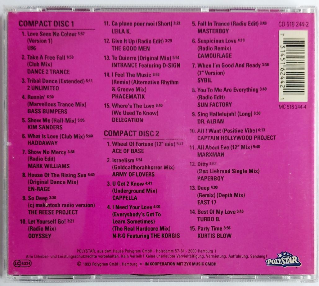 Super Dance Plus 3 2CD 1993r U96 2 Unlimited Haddaway Army Of Lovers