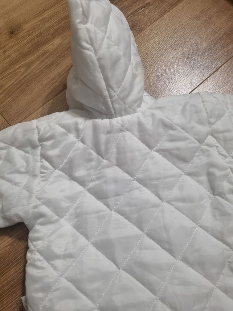 Biała kurtka r.80 chrzest, roczek