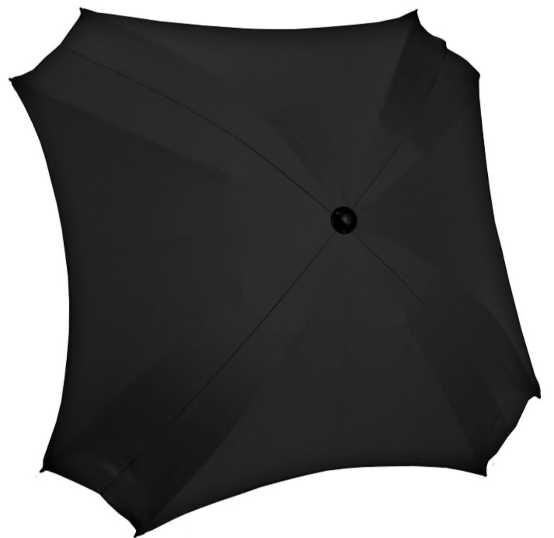 Kwadratowa parasolka do wózka kolor czarny + uchwyt na kubek